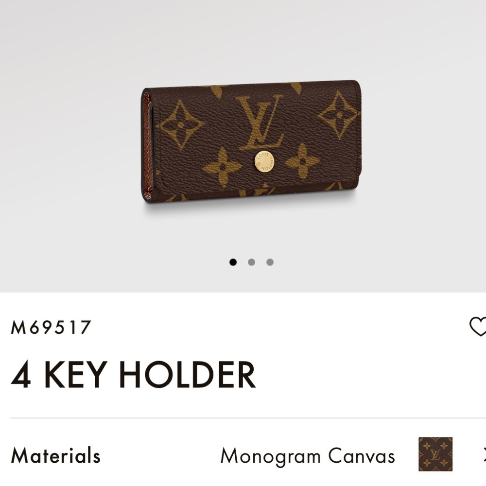 Louis Vuitton Monogram 4 Key Holder